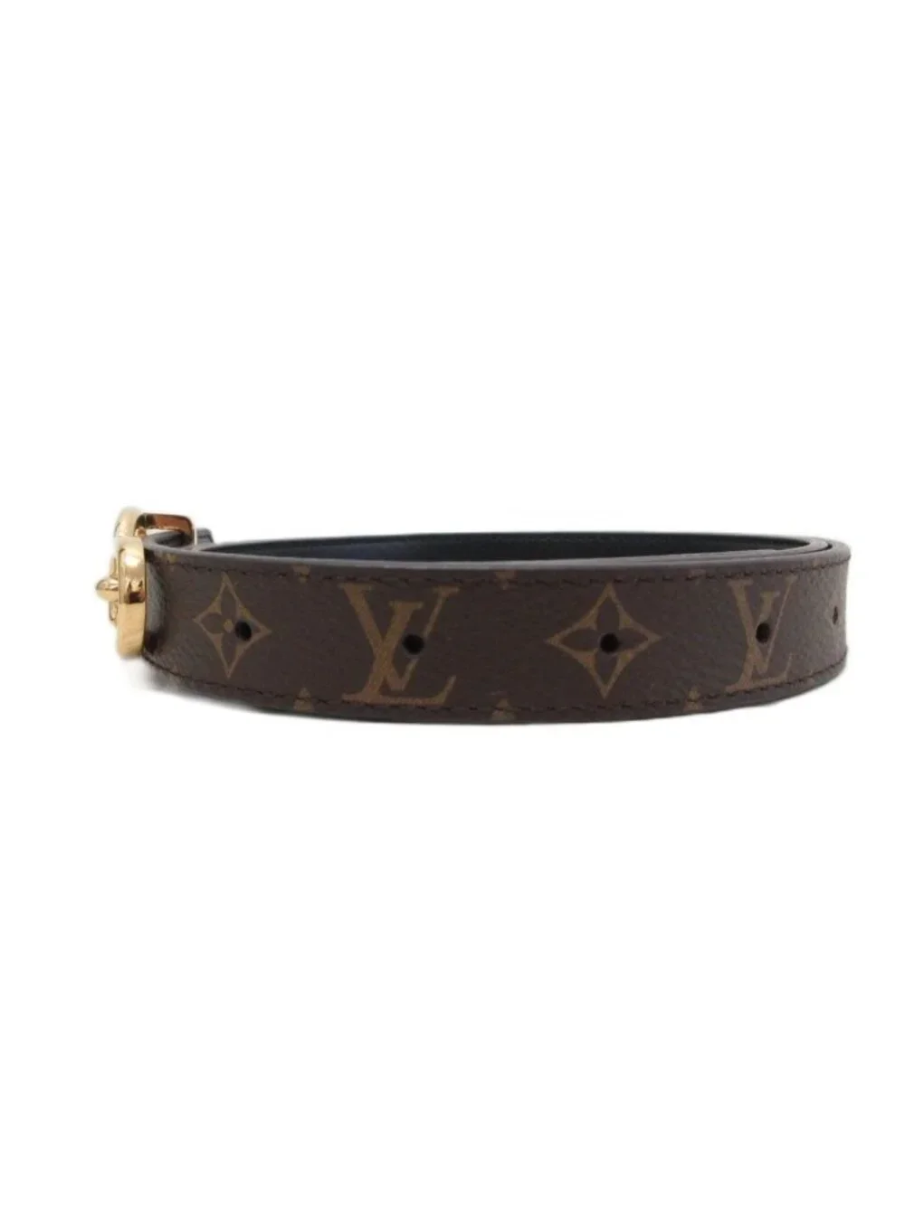 Louis Vuitton Belt LV Circle Prime 20 Reversible Monogram Logo Gold All Over